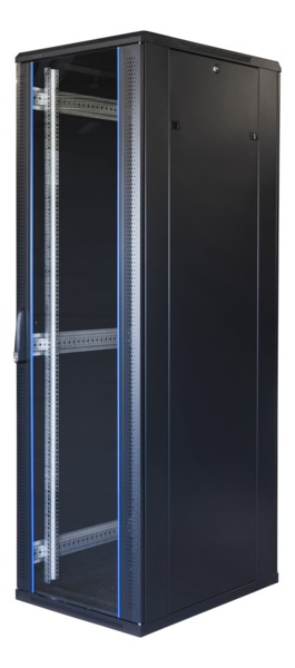 TOTEN System G, 19" golvsk&aring;p, 42U, 600x800, glasd&ouml;rr fram, perforerad