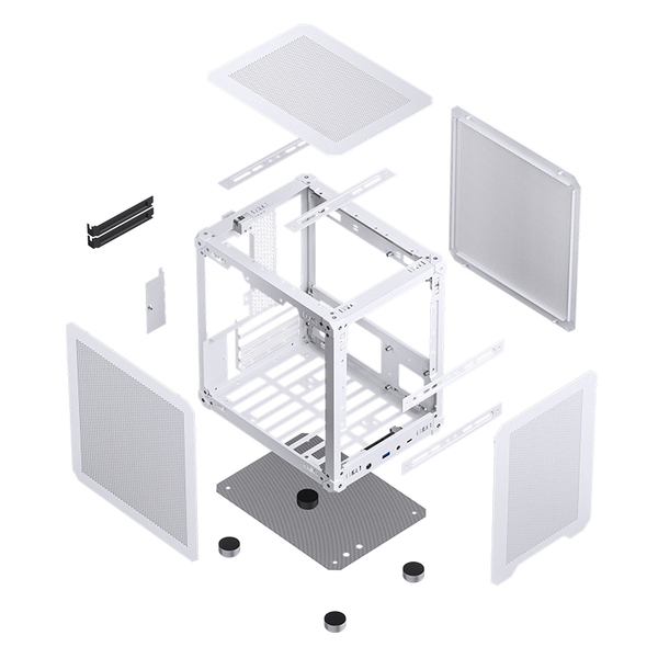 Jonsbo C6 -Micro-ATX chassi, vit