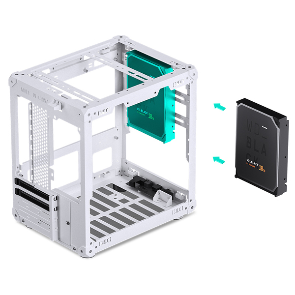 Jonsbo C6 -Micro-ATX chassi, vit