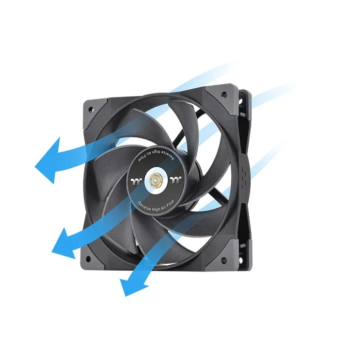 120mm Thermaltake GT12 PC Cooling Fan TT Premium Edition Black - 1 Pack