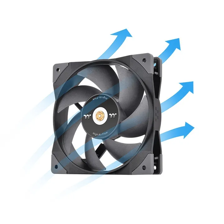 120mm Thermaltake GT12 PC Cooling Fan TT Premium Edition Black - 1 Pack