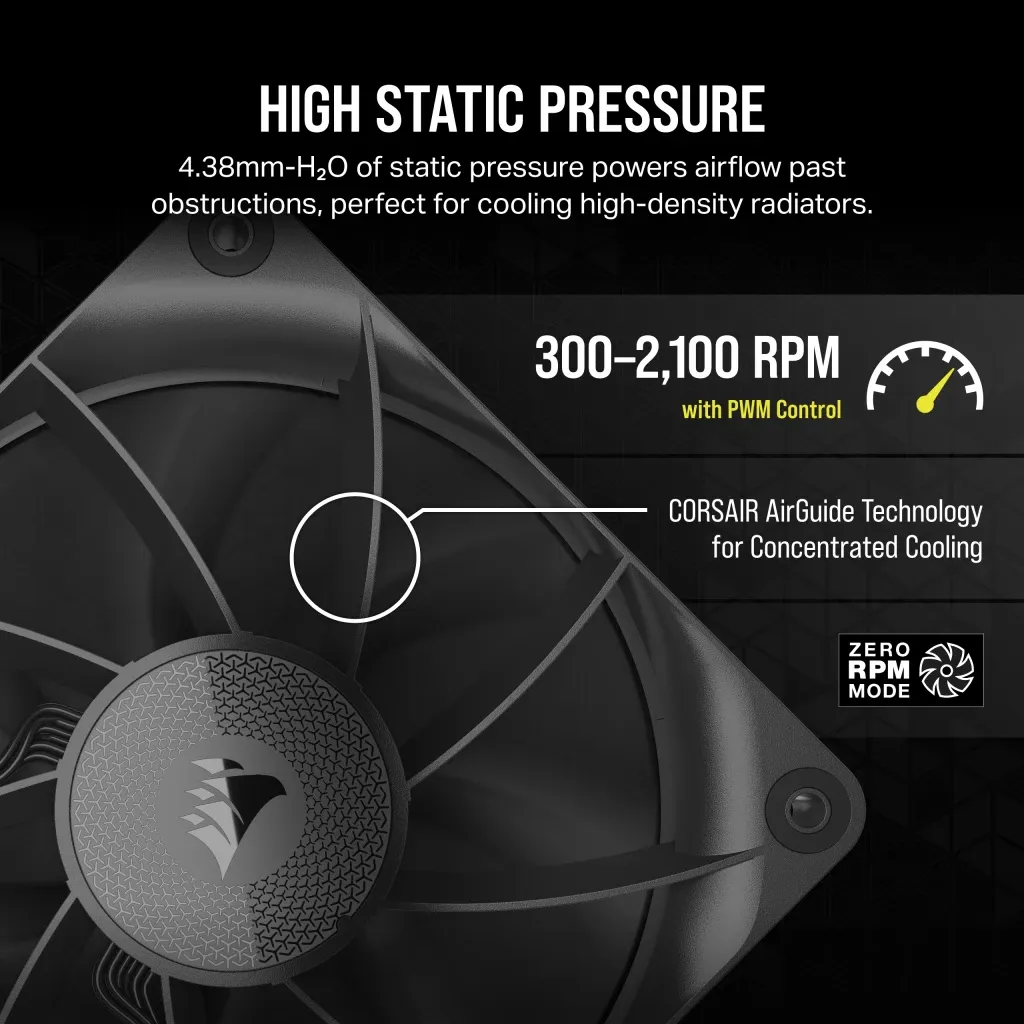 CORSAIR RX Series iCUE LINK RX120 120mm Fan Single Fan