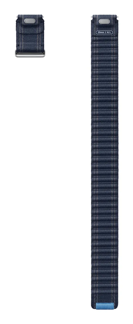 Samsung Galaxy Watch Fabric Band -ranneke, Watch 4 / 5 / 6 / 7, laivastonsininen