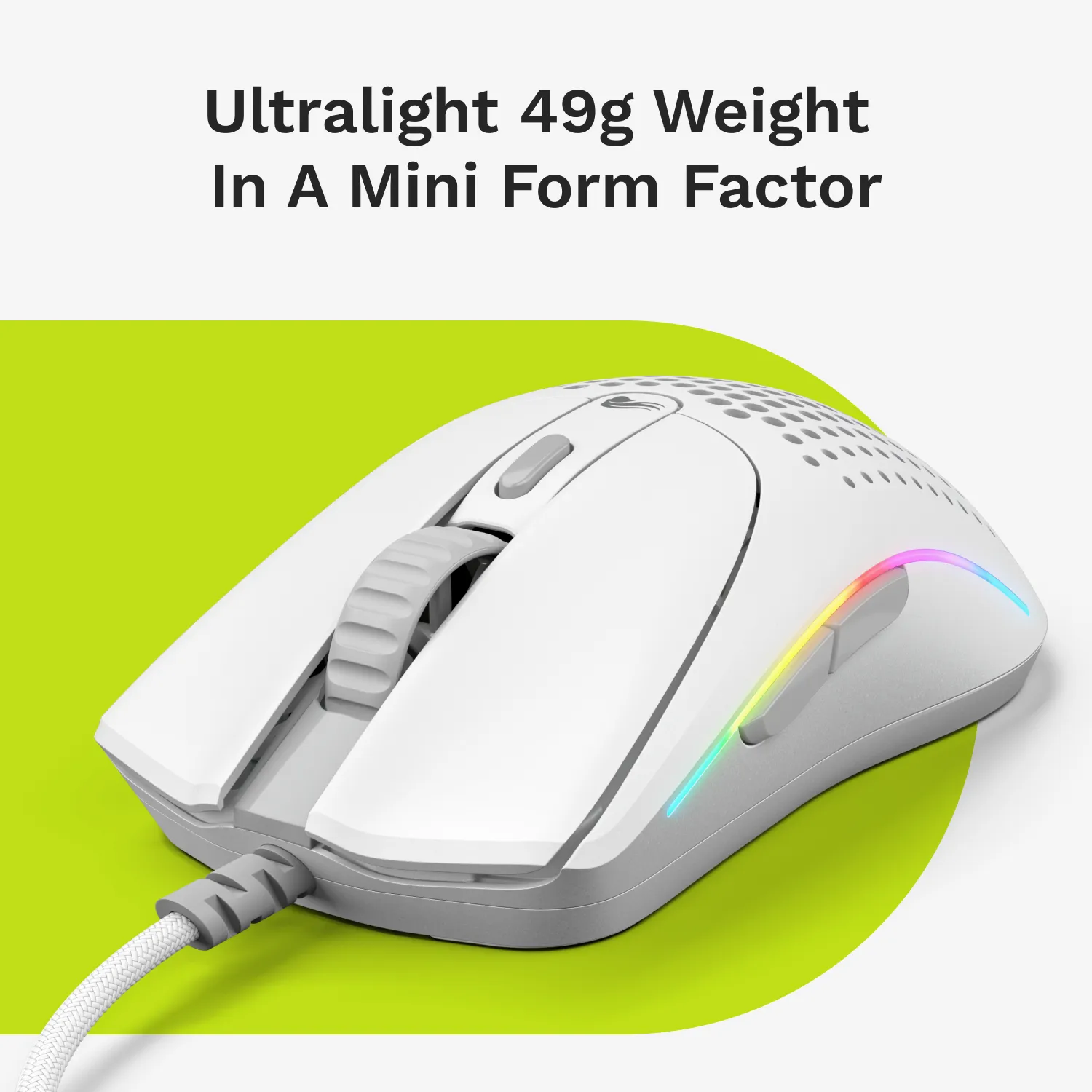 Glorious Model O 2 Mini - gaming mouse, matte white Glorious Model O 2 Mini - gaming mouse, matte white
