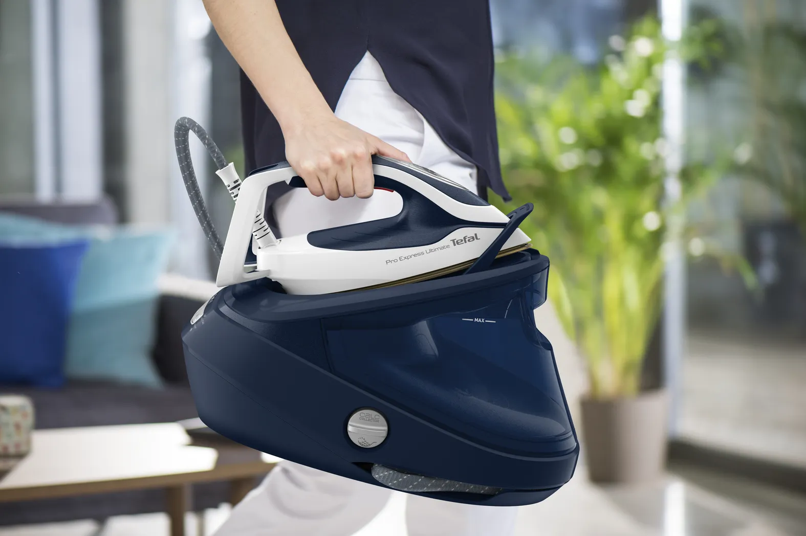 Tefal Pro Express Ultimate II GV9720 Steam Generator Iron, 3000W, 8 bar, 1.2L, Blue/White