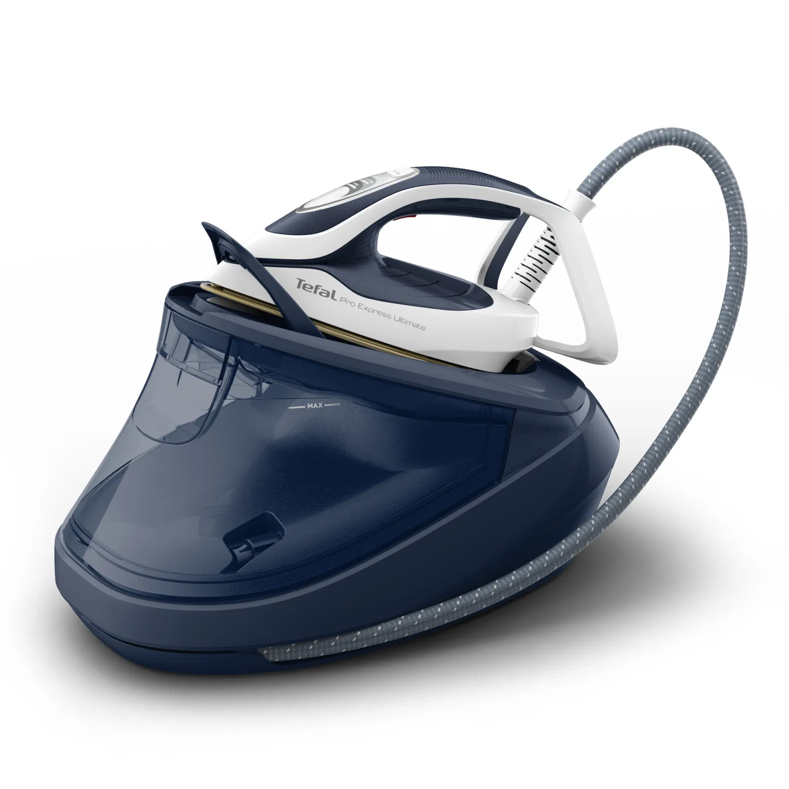 Tefal Pro Express Ultimate II GV9720 Steam Generator Iron, 3000W, 8 bar, 1.2L, Blue/White