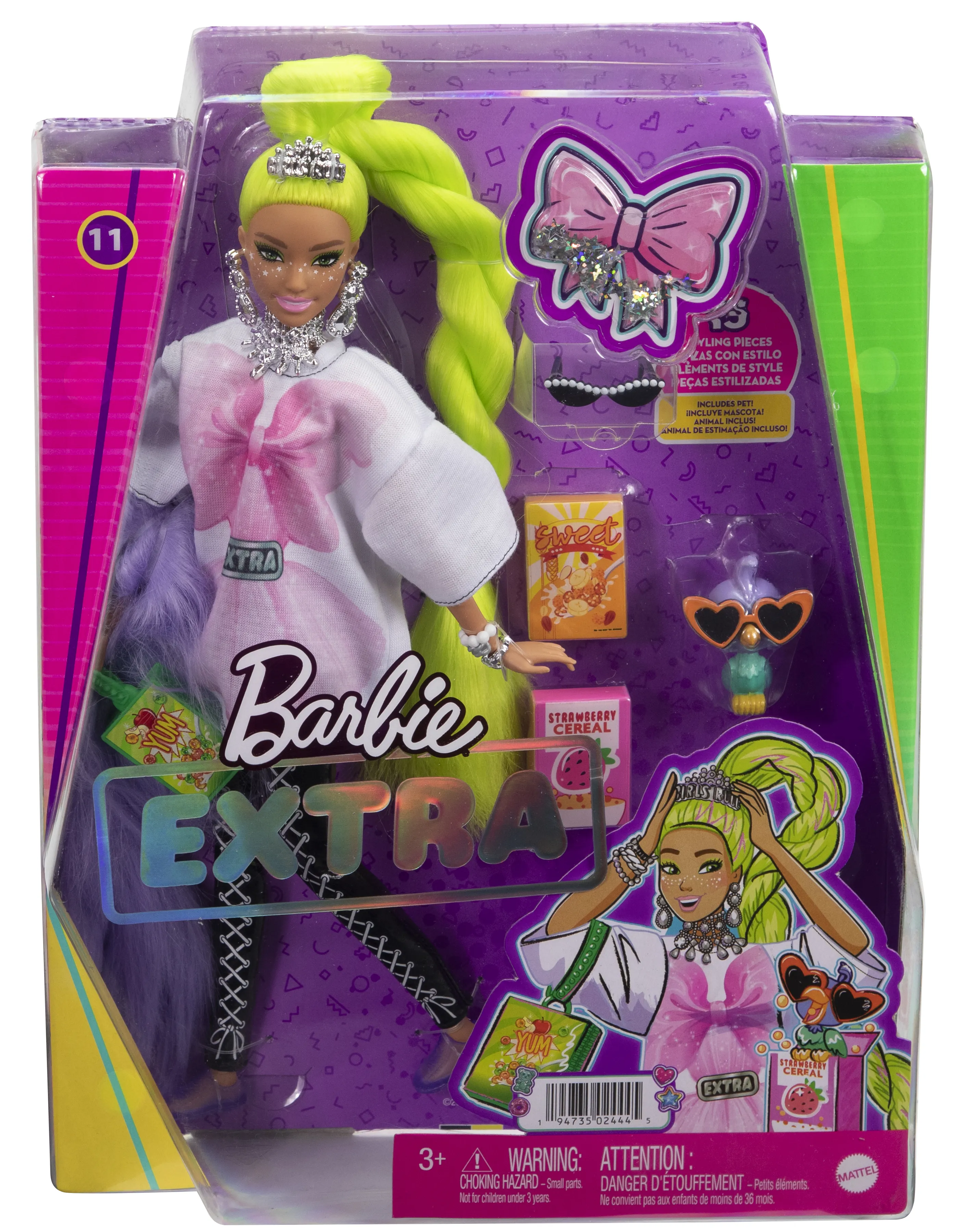 Barbie Extra Doll (Neon Green Hair) - HDJ44