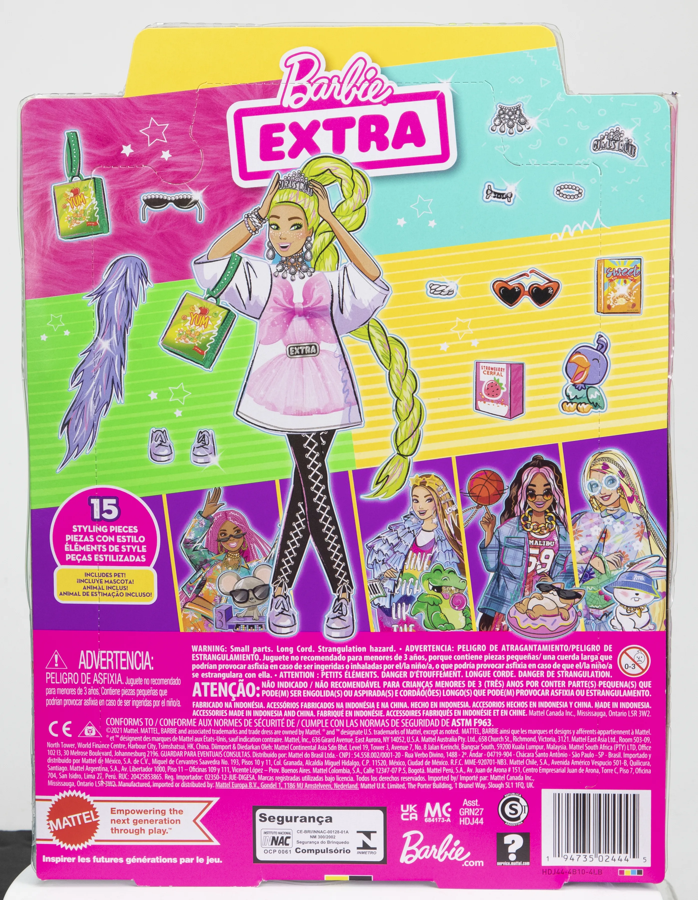 Barbie Extra Doll (Neon Green Hair) - HDJ44