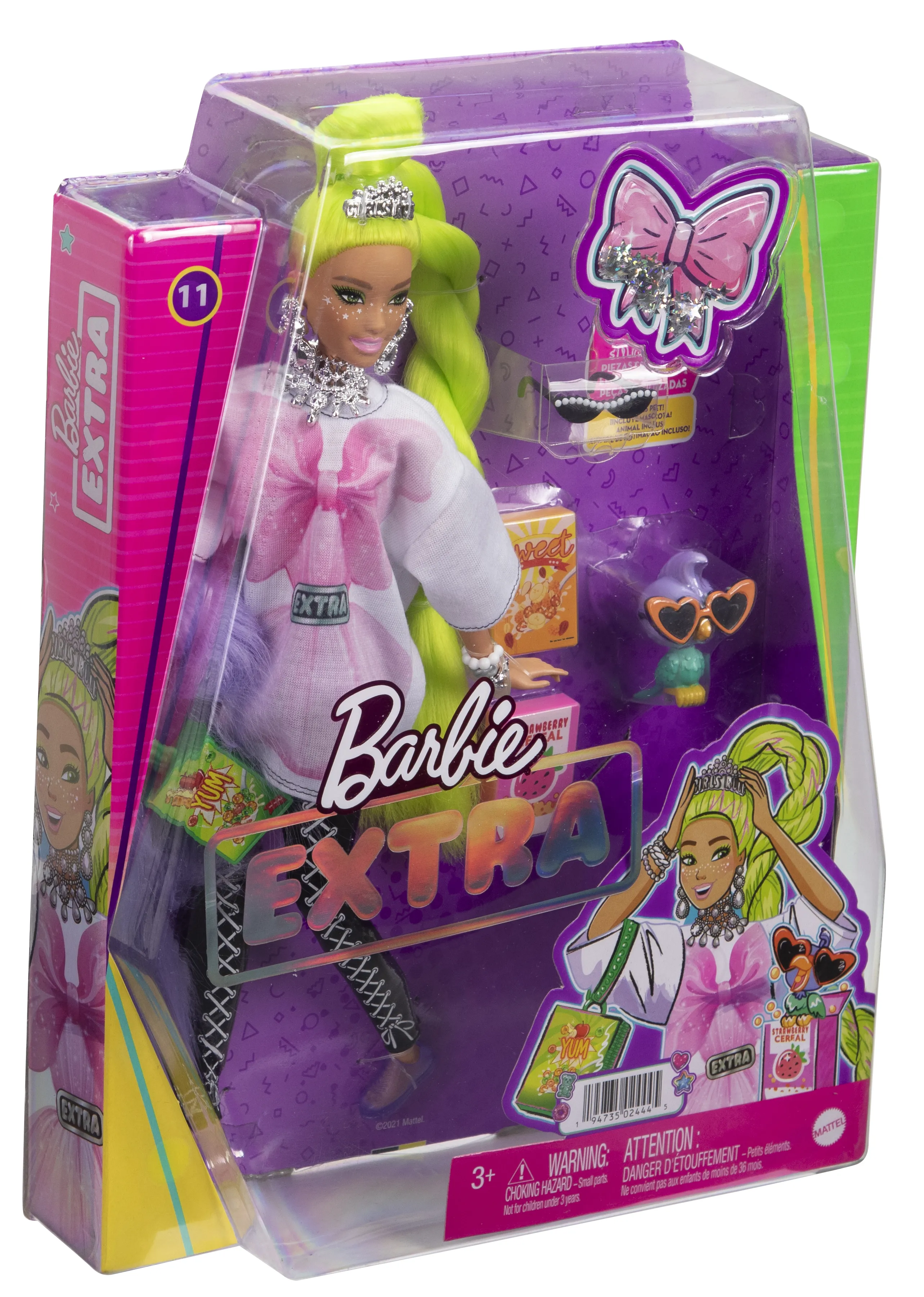 Barbie Extra Doll (Neon Green Hair) - HDJ44