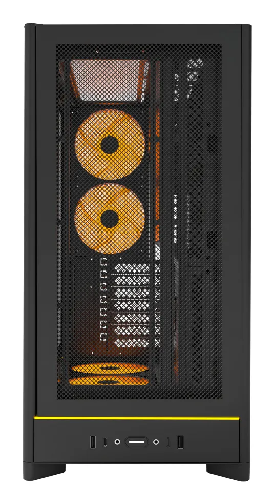 Montech HS01 Pro, Mesh, 5 Pre-installed fans - midi case, Black