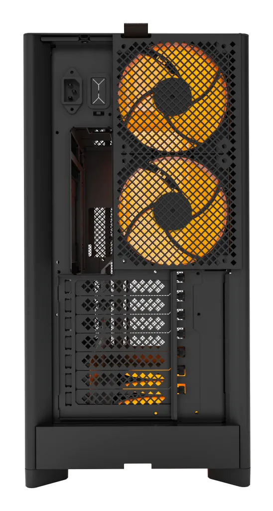 Montech HS01 Pro, Mesh, 5 Pre-installed fans - midi case, Black