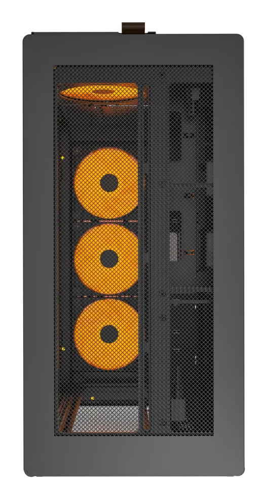 Montech HS01 Pro, Mesh, 5 Pre-installed fans - midi case, Black