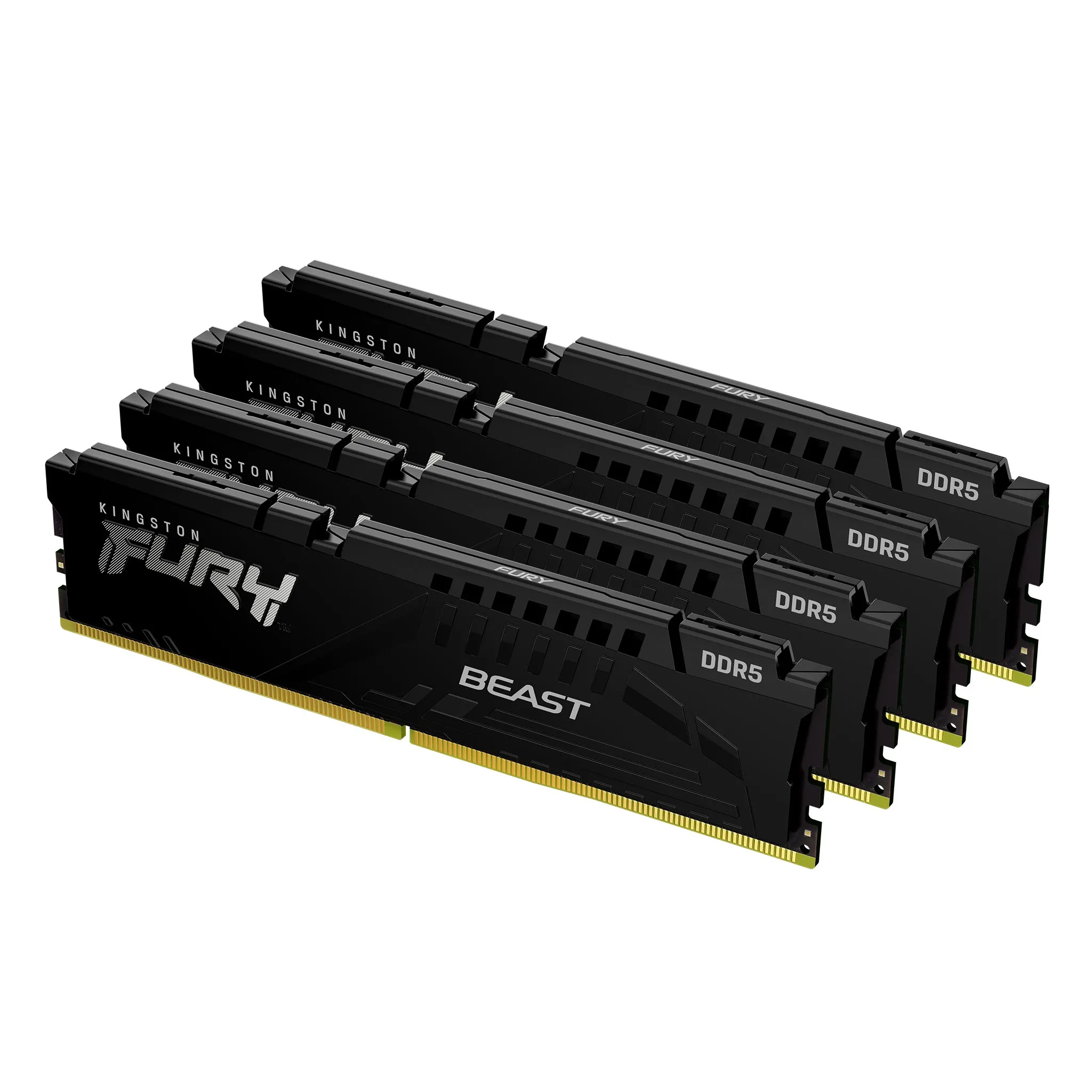 Kingston FURY Beast 128GB (4 x 32GB) DDR5 5600 MHz, CL40 - memory, Black (XMP)