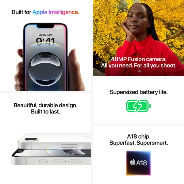 Apple iPhone 16e 256GB - mobile phone, Black