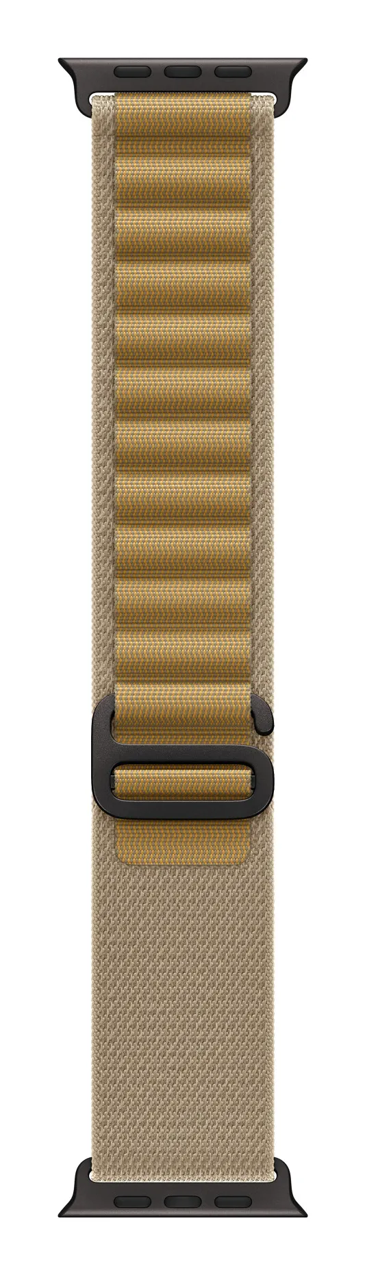 Apple Watch 49 mm -Alpine-ranneke, Sahara / Mustatitaani, Suuri