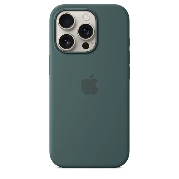 Apple iPhone 16 Pro, MagSafe -silikonikuori, Lammen­vihreä