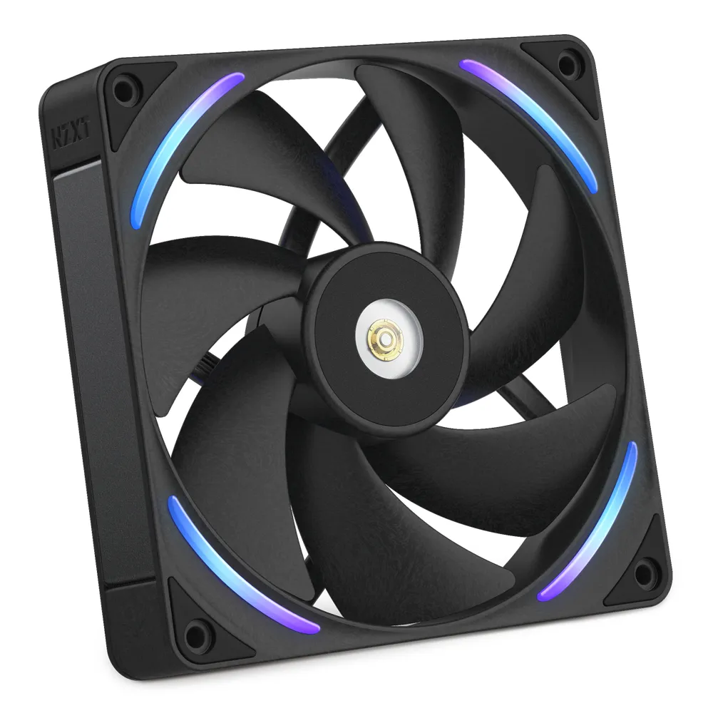 NZXT F140X Performance PWM RGB -tuuletin, nestelaakeri, 140 mm, musta