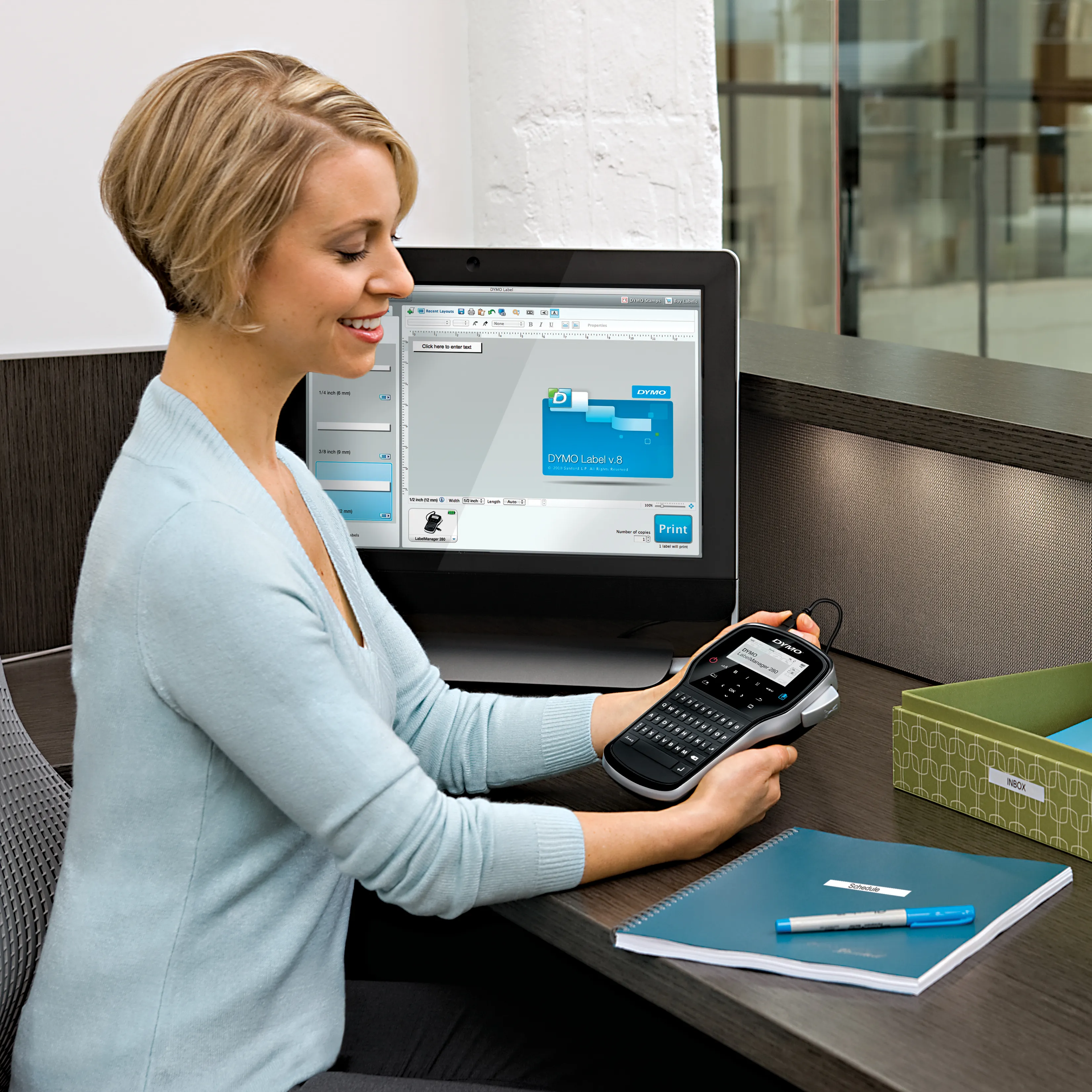 LabelManager 280 in Case