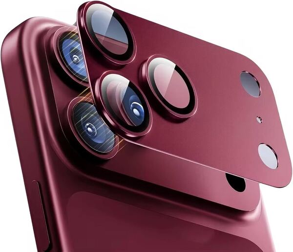 Screenor Vizor+ Magnetic Camera Lens Protector for iPhone 18 Pro, Red