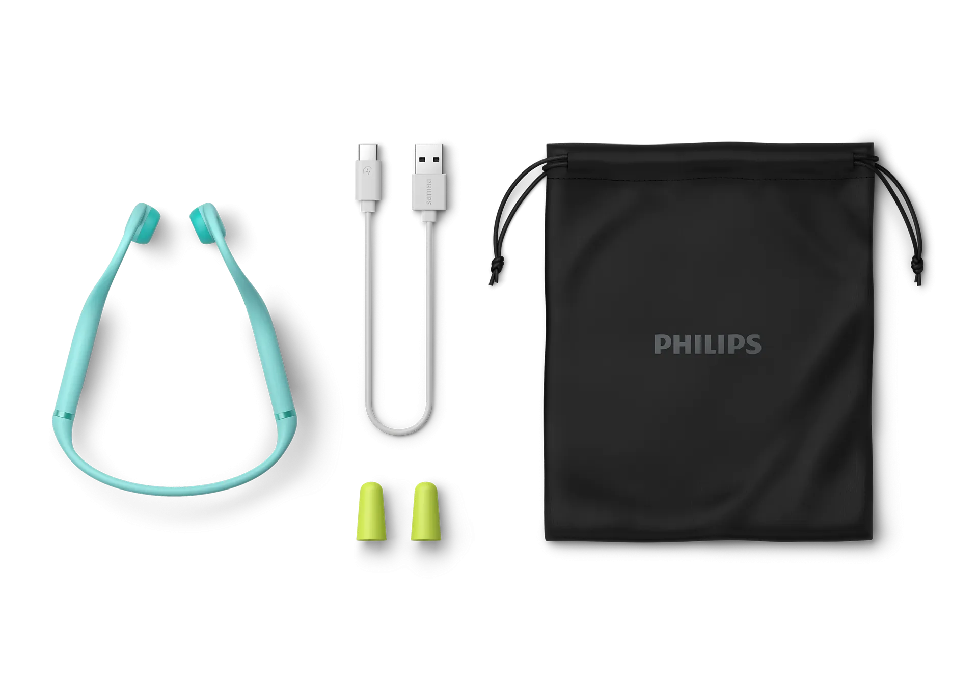 Philips Kids - wireless bone conduction earphones, green