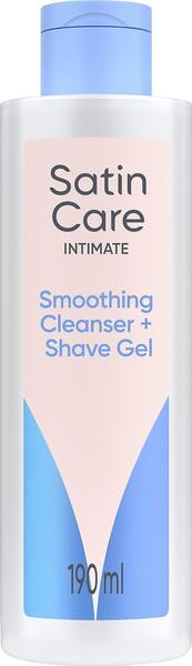 Gillette Satin Care Intimate 2in1 Cleanser + Shave Gel 190 milliliter - rakgel