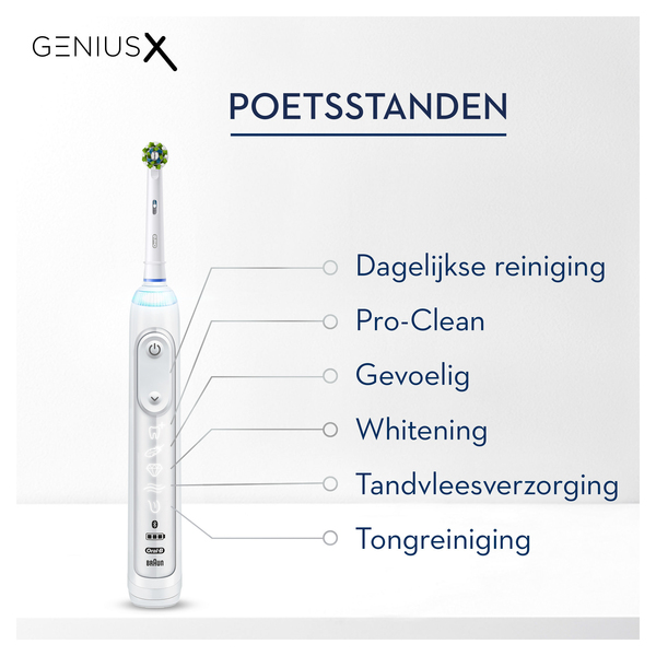 Braun Genius X - electric toothbrush, White