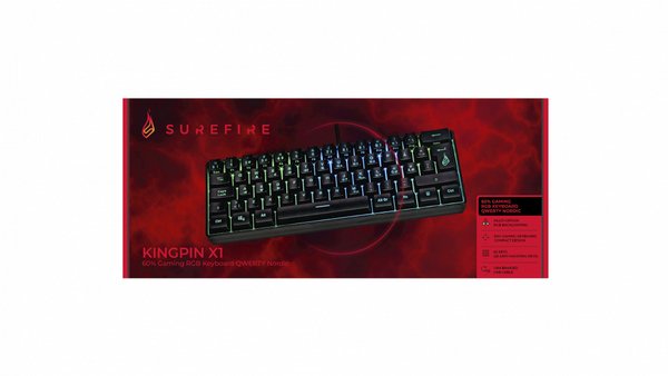 Surefire KingPin X1  - gaming tangentbord, Svart