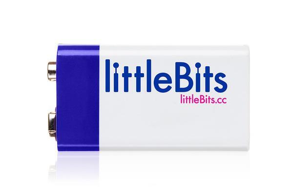 littleBits 9V Battery - Cable -batteri med kabel som passar Power Bit-