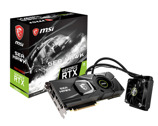MSI GeForce RTX 2080 Sea Hawk X 11 Gt -n&auml;yt&ouml;nohjain