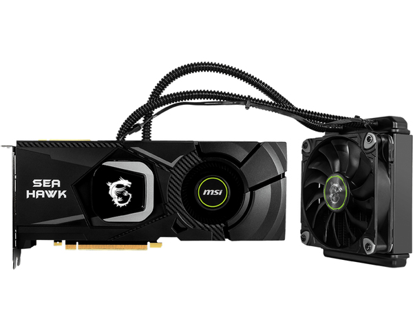 MSI GeForce RTX 2080 Sea Hawk X 11 Gt -n&auml;yt&ouml;nohjain