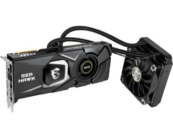 MSI GeForce RTX 2080 Sea Hawk X 11 Gt -n&auml;yt&ouml;nohjain