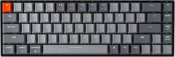 Keychron K6 65% Wireless Mechanical Gaming Keyboard, Gateron Blue, Black