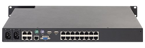 APC KVM 2G, Enterprise Digital/IP, 2 Remote Users, 1 Local User, 16 ports with Virtual Media. 16 x RJ-45 serveriliitynt&auml;&auml; (max 4096 pinoamalla kytkimi&auml;). Paikal