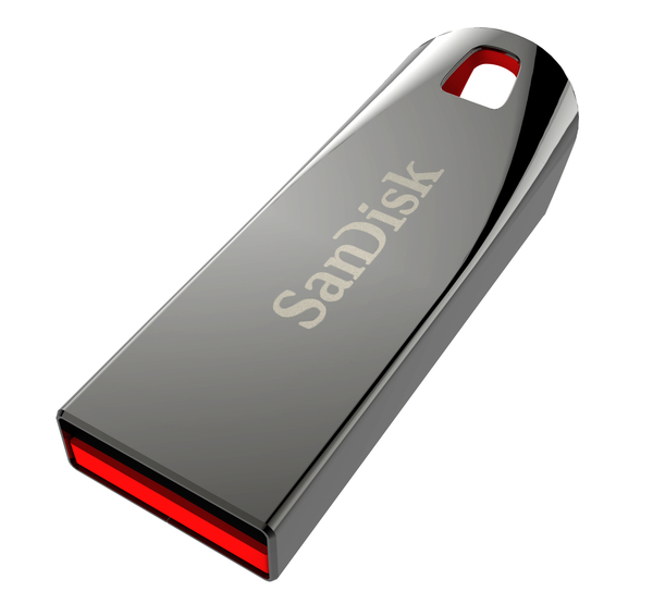SanDisk 32GB Cruzer Force USB 2.0 - memory stick, Chrome