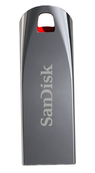 SanDisk 32GB Cruzer Force USB 2.0 - memory stick, Chrome