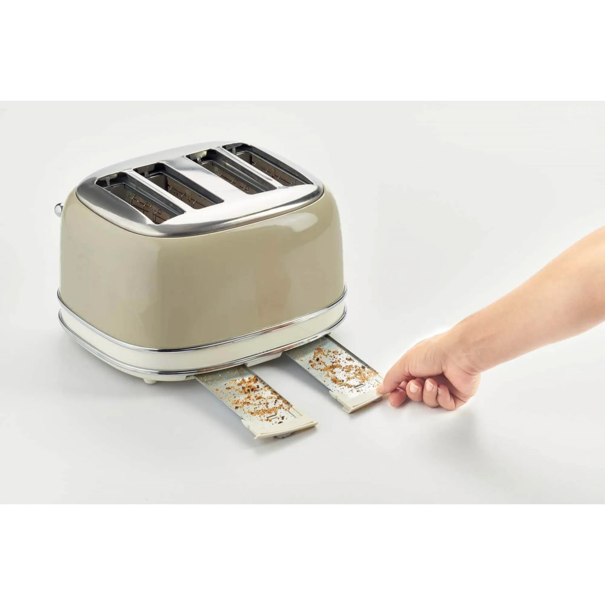 Ariete Vintage 4-slot toaster 156 (beige, 1,600 watts, for 4 slices of toast)