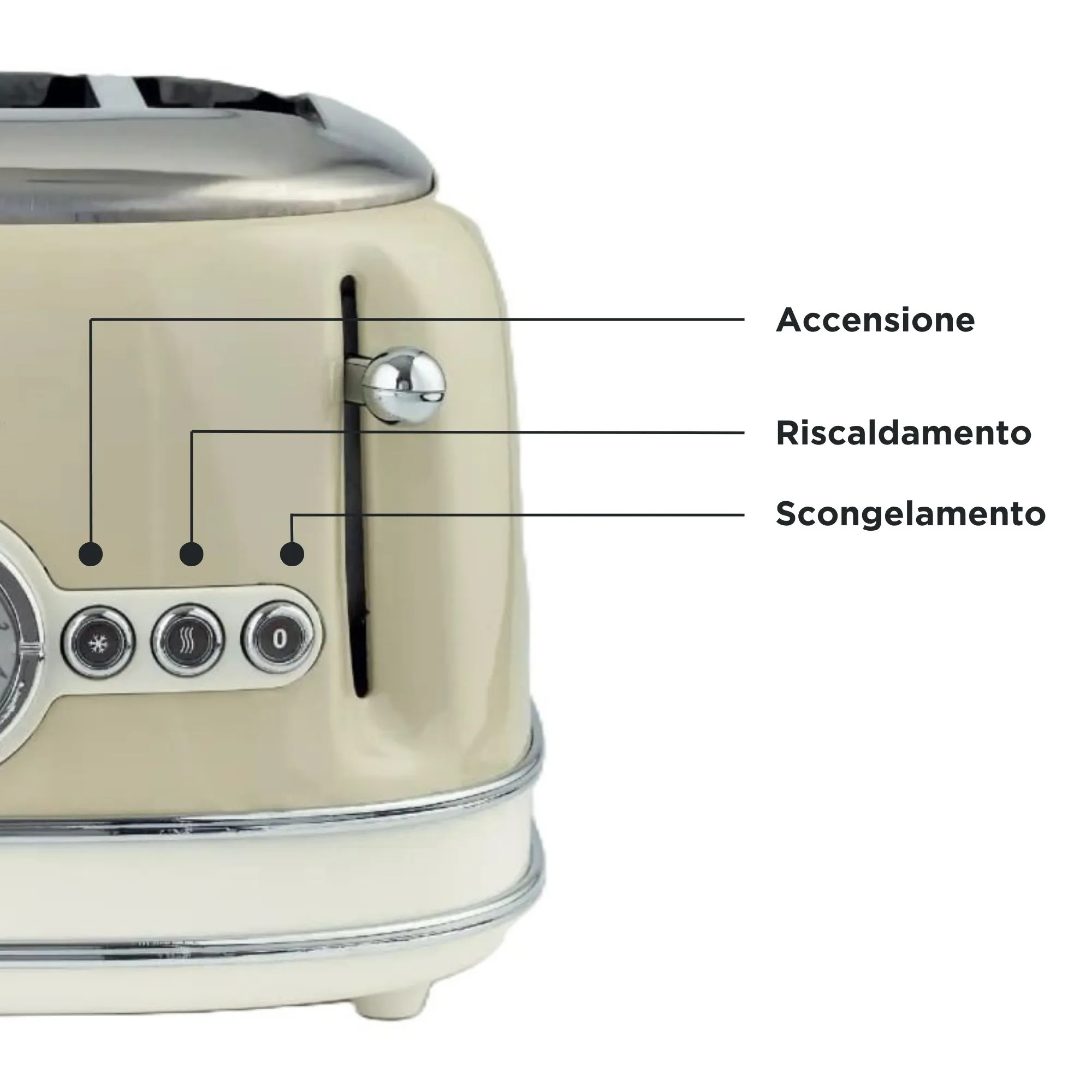 Ariete Vintage - toaster, 4 slices, blue