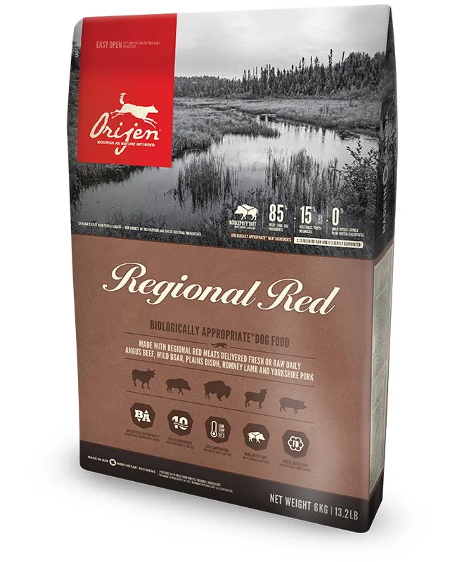 Orijen Regional Red, Dry food for dogs, Adult, Grain Free, 2kg