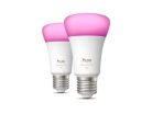 Philips Hue White and Color Ambiance E27 2-pack - Smart bulb, White