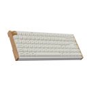 Keychron K2 HE SE Wireless Mechanical Gaming Keyboard, Gateron Double-Rail Magnetic, White / Light Wood