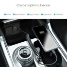 USB C TO LIGHTNING CABLE - 50CM - (20IN) COILED CABLE BLACK