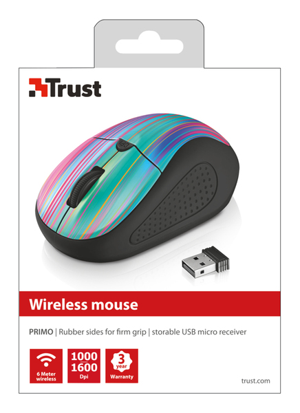 Trust Primo -langaton hiiri, Black Rainbow