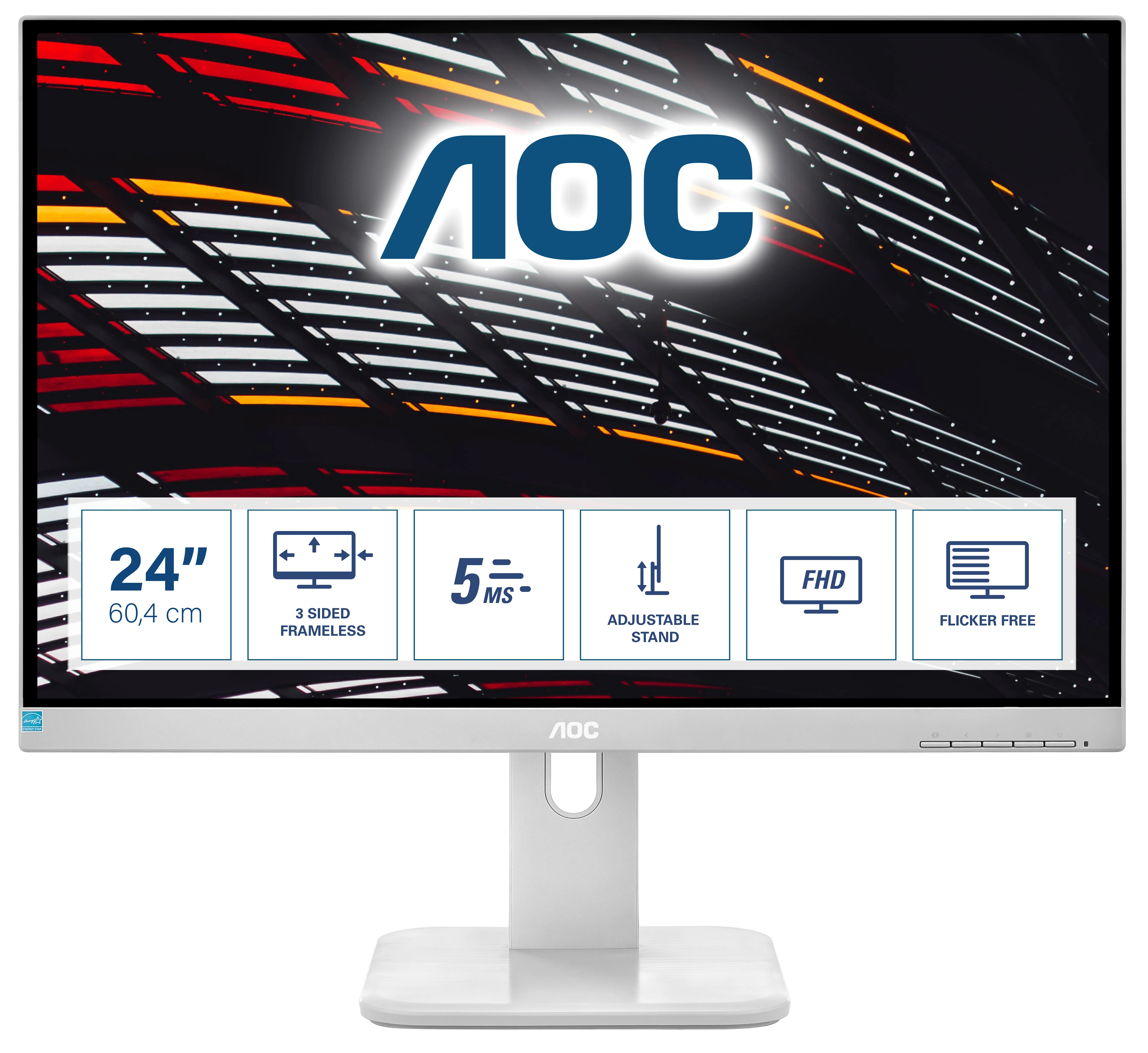 AOC 24&quot; P1 24P1/GR Full HD, IPS - monitor