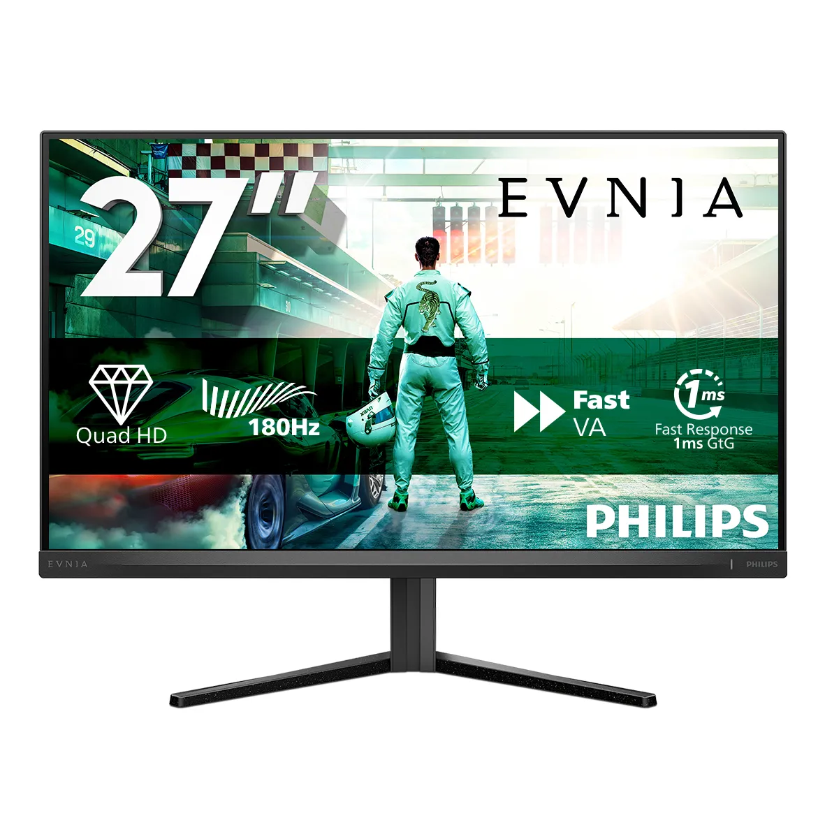 Philips Evnia 3000 Series 27M2N3500NL 27" QHD, VA, 180Hz, HDR10 -pelin&auml;ytt&ouml;