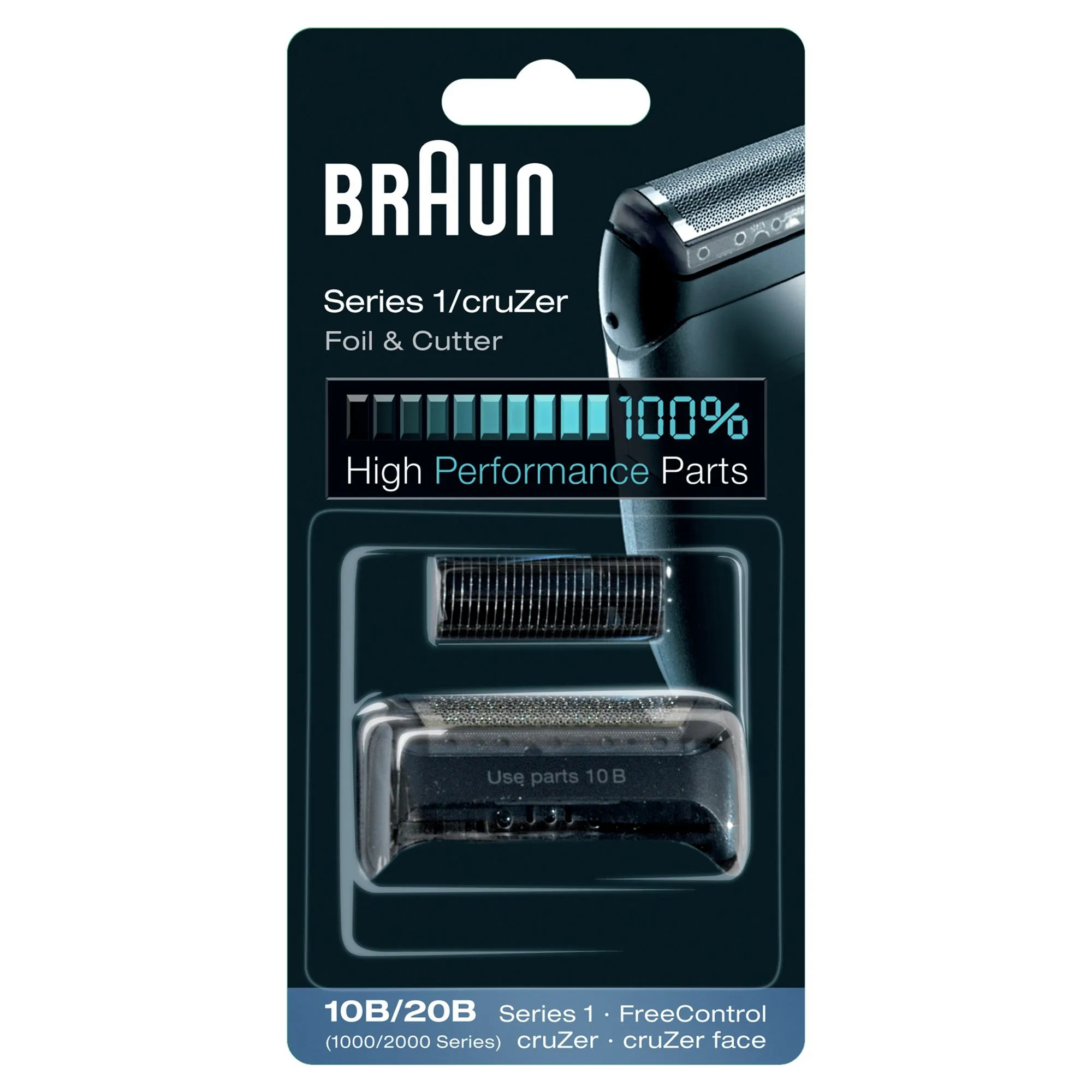 Braun 10B - Bladnät och bladenhet