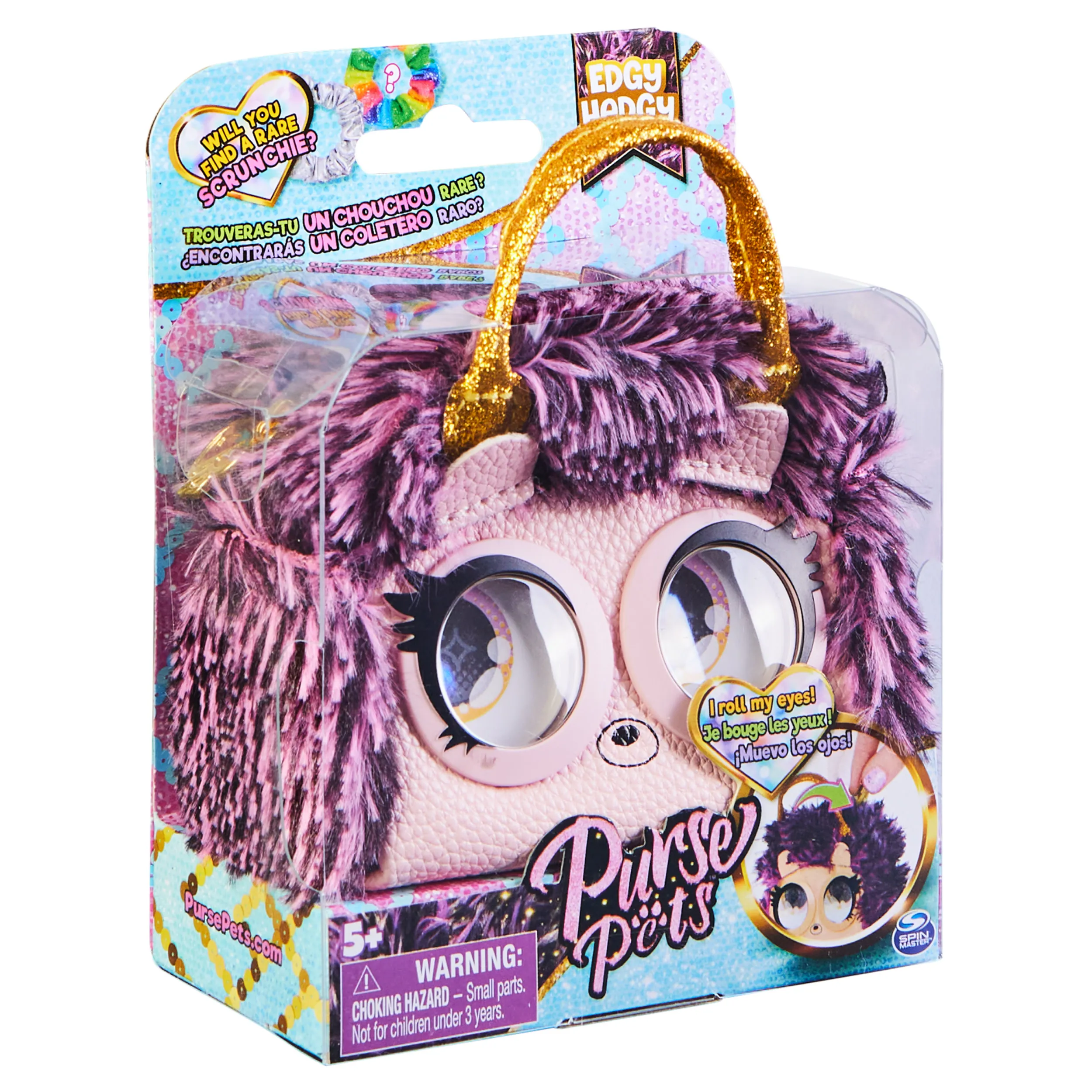 Spin Master Micro Purse Pets Hedgehog, Bag (purple/cream)