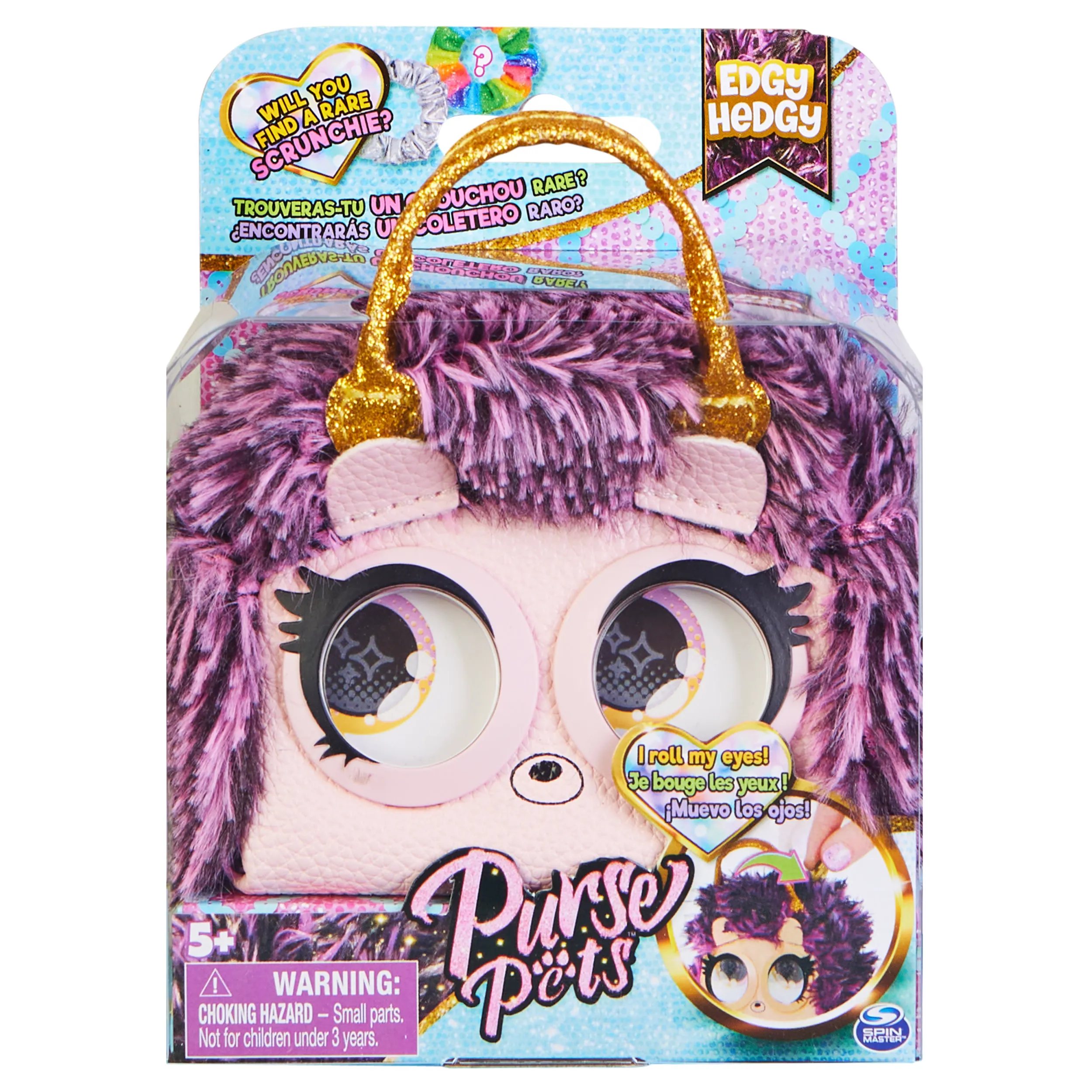 Spin Master Micro Purse Pets Hedgehog, Bag (purple/cream)