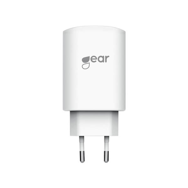 GEAR Laturi 220V 2xUSB 4,2A Valkoinen