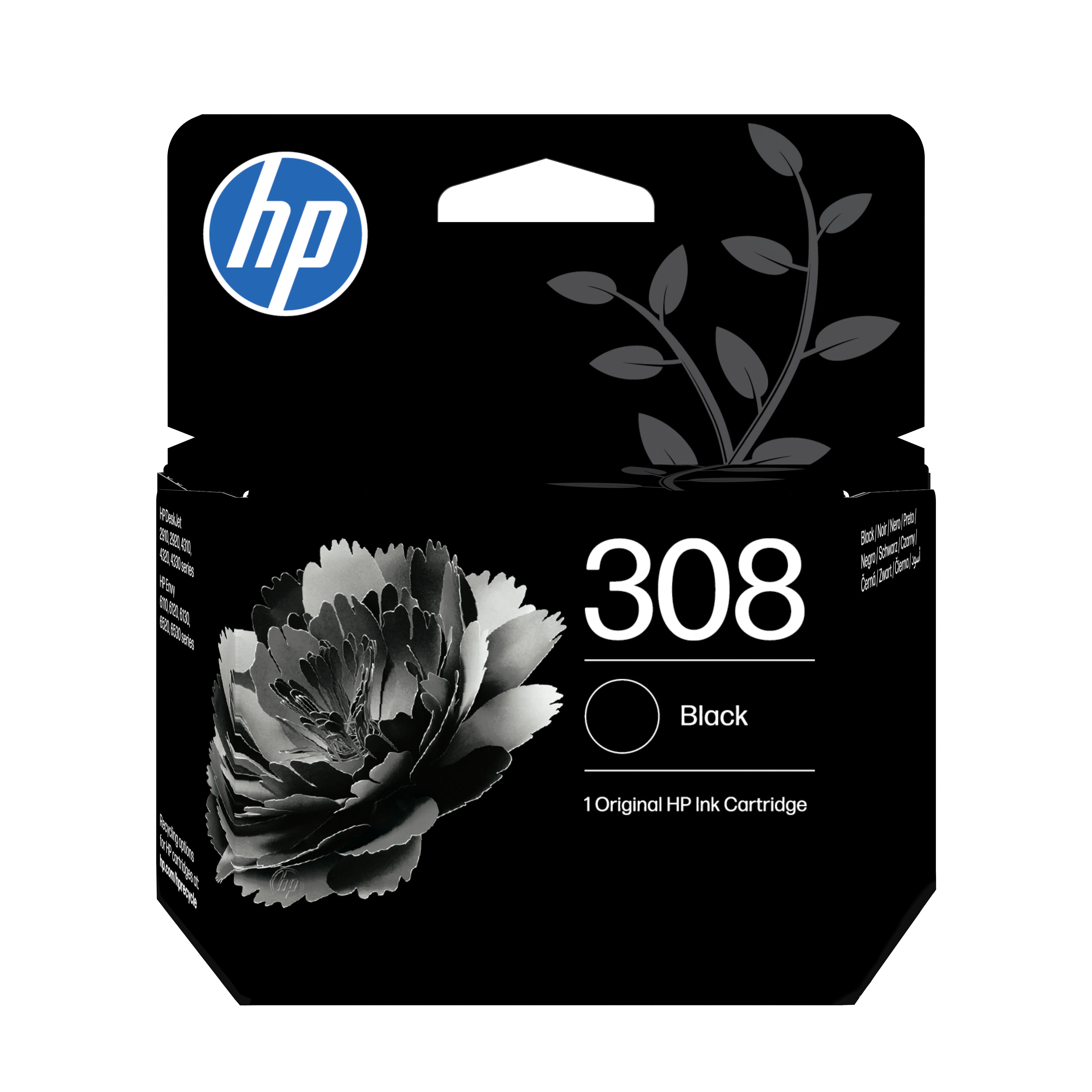 HP 308 ink cartridge, 160 ml, Black