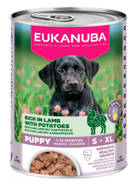 Eukanuba Life Care Puppy Chicken &amp; Lamb with Potatoes, Wet food for dogs, 400g